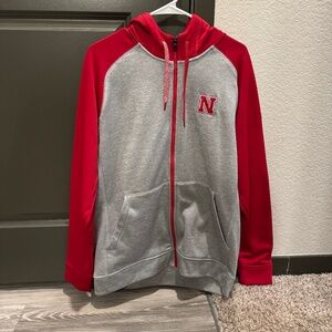 Nebraska Huskers Climawarm Full Zip Hooded Sweatshirt